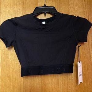 NWT Stori cropped shirt